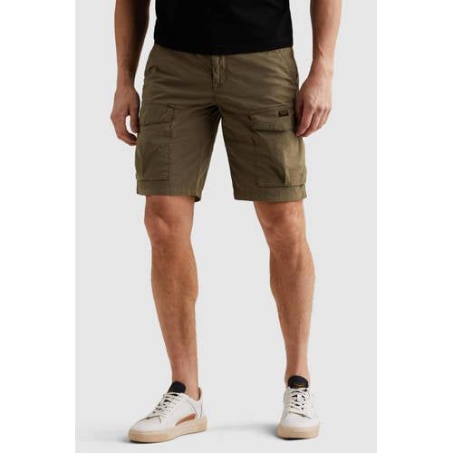 PME Legend Hawkdown relaxed fit shorts donkergroen