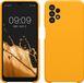 kwmobile telefoonhoesje geschikt voor Samsung Galaxy A32 5G - Hoesje met siliconen coating - Smartphone case in honinggeel