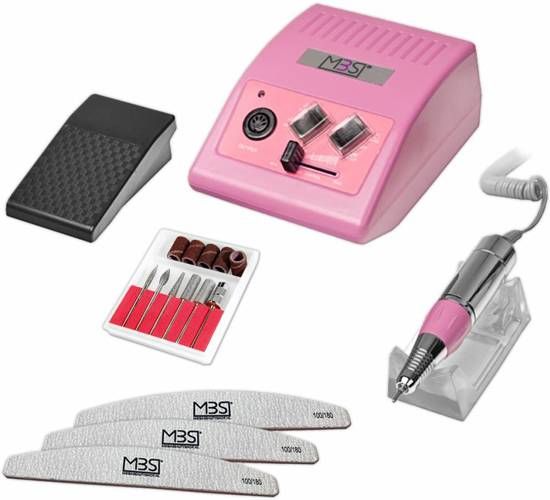 Nagelfrees JD500 35Watt - Roze + 3 MBS® trapeze vijlen