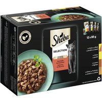 Sheba Selection in Sauce 12 x 85 g Stevige samenstelling