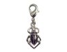 INNSPIRO NICE CHARMS metalen hanger kever zwart met karabijnhaak 10x18mm 25u, 8x18mm., Metaal, Geen edelsteen