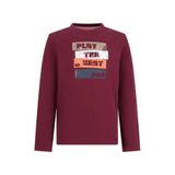 TYGO & vito longsleeve met print - donkerrood