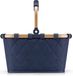 Reisenthel Carrybag Boodschappenmand Maat XS - 5L - Frame Rhombus Midnight Gold Blauw