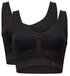Bamboo Basics naadloze bh zonder beugel (set van 2) zwart