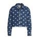 Me & My Monkey spijkerjas met hartjes - donkerblauw