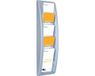 Paperflow Quickfit folderwandhouder, 5 vakken in DIN 1/3 A4 formaat, B 168 x D 95 x H 650 mm, aluminiumkleurig polystyreen