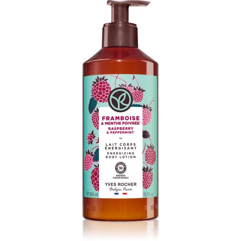 Yves Rocher Bain de Nature Framboos & Pepermunt Body Lotion Hydraterend Dagelijks – 390 ml