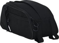 vidaXL Fietstas Zwart Polyester 38 x 16 x 16 cm