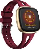 By Qubix Qubix - Compatible Fitbit bandje - Small - Bordeaux