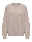 Jdy Jacqueline de Yong Trui Jdysonja L/s O-neck Pullover Knt 15361171 Fossil/melange Dames Maat S