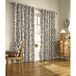 Furn Reno Ringtop Eyelet gordijn, katoen, houtskool/goud, 168 x 183cm