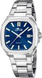 Lotus FESTINA LOTUS SA Horloge Square Series Mannen Polshorloge Blauw Staal Analoog Quartz 40mm