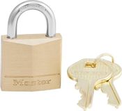 Solid Master Lock 9/16" Brass Padlock