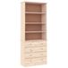 VidaXL Boekenkast met lades ALTA 77x35x186,5 cm massief grenenhout