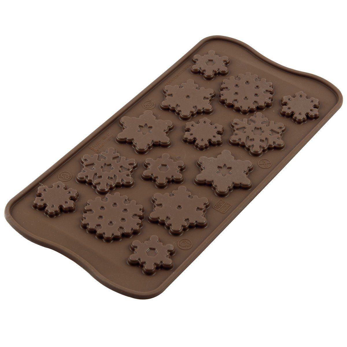 Silikomart Chocolade Mal Sneeuwvlokken - 8051085259892