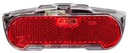 AXA Slim Steady Achterlicht – LED Fietsverlichting – Dynamo – Steady Functie – 600 m Zichtbaarheid – Zijzichtverlichting – 80 mm Montage – Rood