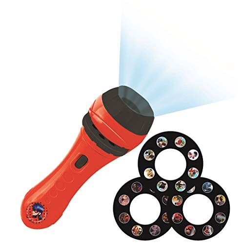 Lexibook Miraculous Projector, Zaklamp en Projector met 3 Schijven, 24 Afbeeldingen, LTC050MI