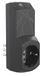 Bticino S3623GC Smart wifi-stopcontact, Italiaanse wandcontactdoos, energiebewaking door app, spraakbediening, timerfunctie, compatibel met Alexa en Google Home, kleine stekker, 10 A, zwart