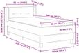 vidaXL Boxspringbed met hoofdeinde Roze 200 x 90 cm Fluweel