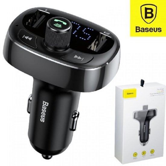 BASEUS Bluetooth Muziek Transmitter en USB Autolader