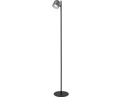Lucide SKANSKA RECH - Oplaadbare Vloerlamp Binnen/Buiten - Accu/Batterij - Ø 23 cm - LED Dimbaar - CCT - 1x3W 3000K/6000K - IP44 - Grijs ijzer