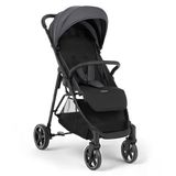 KikkaBoo ALEXA Kindersportwagen, tot 22 kg, licht, compact, opvouwen met één hand, verstelbare rugleuning, verstelbare voetensteun, 5-punts riem, donkergrijs