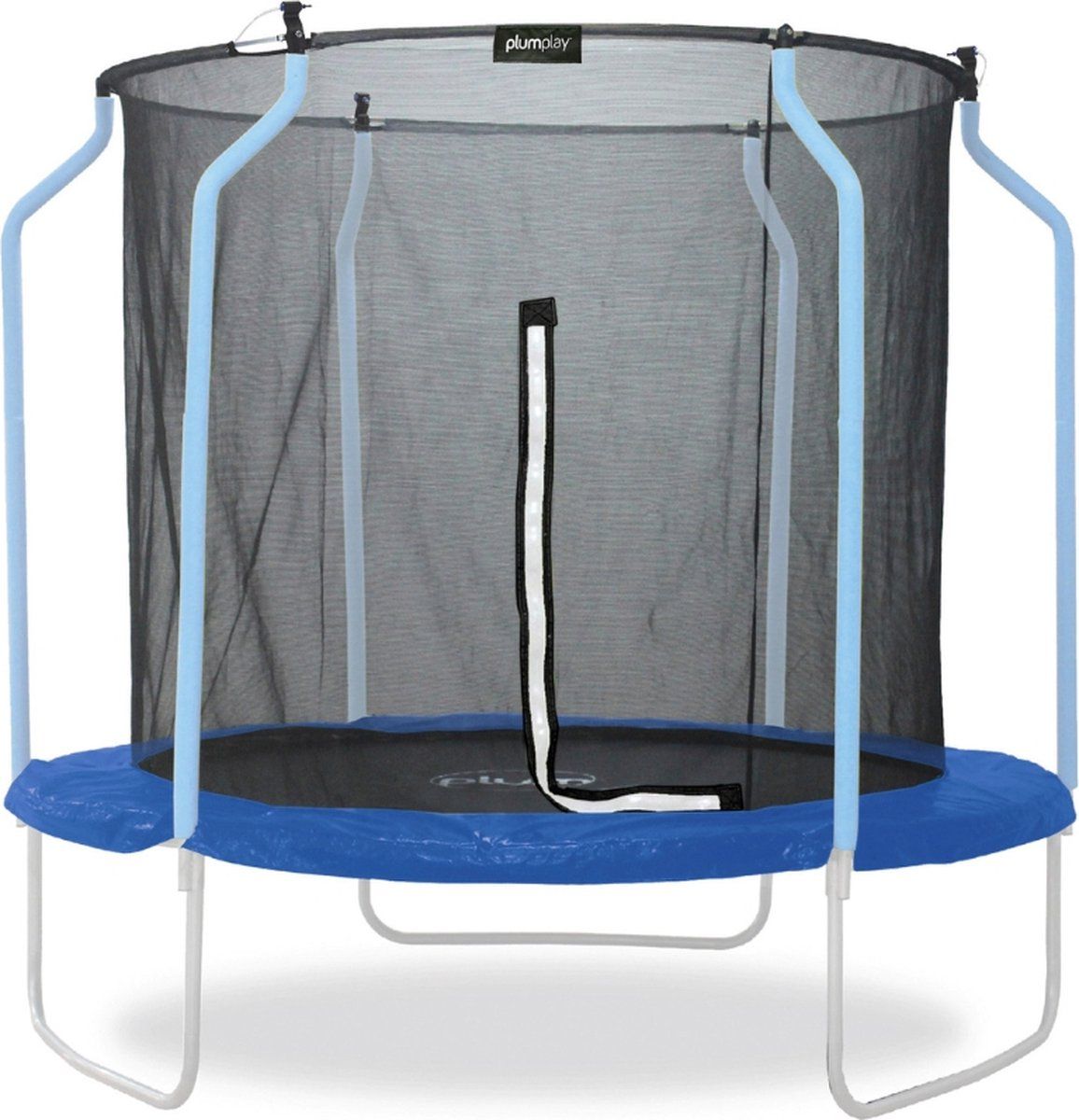 Plum Wave Springsafe Trampoline met veiligheidsnet - 244 cm - Zwart/Blauw - 2023 Model