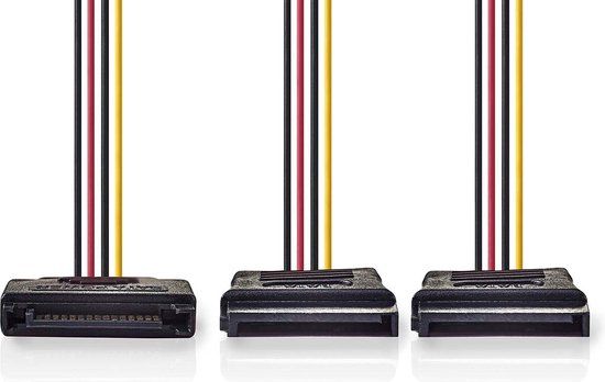Nedis CCGP73190VA015 0.15m Geel, Rood, Zwart