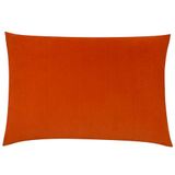 furn. Contra-kussensloop, fluweel, langwerpig ontwerp, polyester, linnen, mandarijn, 40 x 60 cm