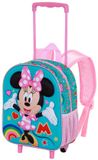 Karactermania Disney Minnie Mouse Greet Kleine Peuter Kleuter 3D Rugzak Trolley Wielen Rugtas Backpack Turquoise