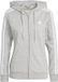 Adidas Sportswear Essentials French Terry 3-Stripes Ritshoodie - Dames - Grijs