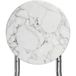 CASARIA Statafel Set van 2 - Inklapbaar Marmerlook 110cm Ø60cm - Wit