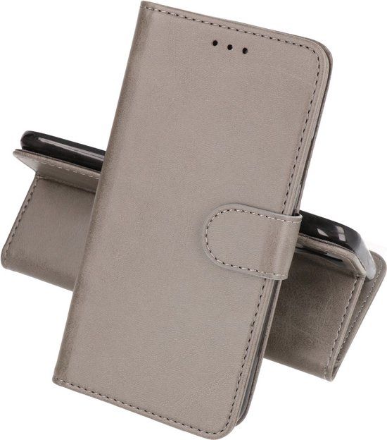 BAOHU Book Case voor Motorola Moto G72 - Grijs