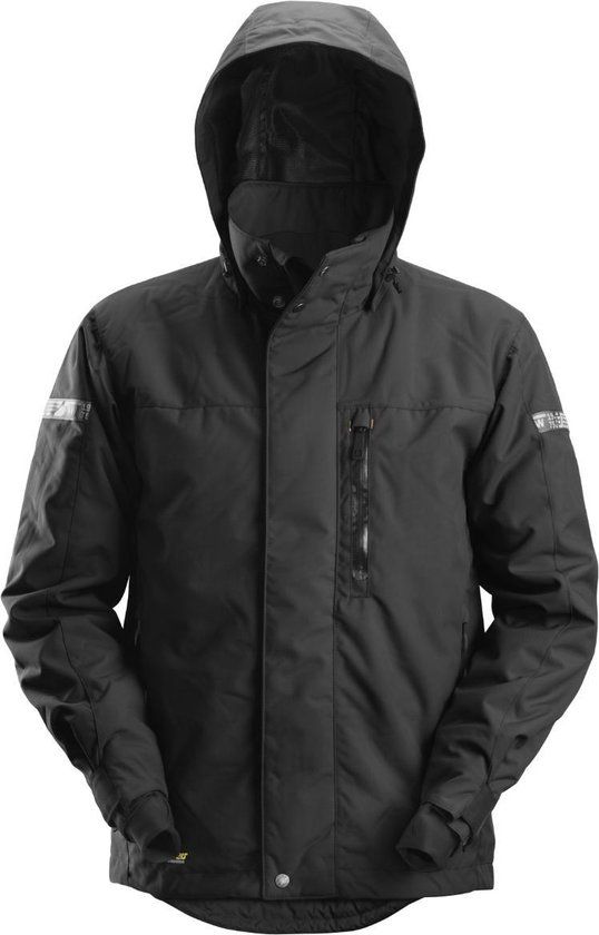 Snickers 1102 AllroundWork, Waterproof 37.5® Isolerend Jack - Zwart/Zwart - M
