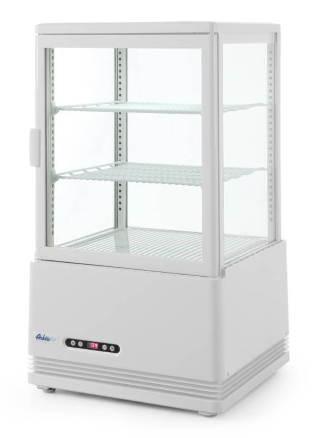 Hendi Opzetkoelvitrine Wit 58 Liter 170 W Geventileerd 452 x 406 x 816 h mm