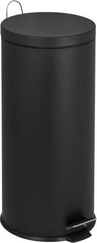 Kitchenmove URBAN Pedal Kitchen Waste Bin 30L - Steel Black