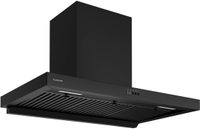 Klarstein AeroClean 90 Afzuigkap - 90 cm wandafzuigkap, 721 m³/uur Boost, CEE A++, LED 3800-4200 K, stil 52 dB, Chican- en koolstoffilter, zwart