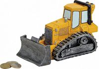 Merkloos / Sans marque G. Wurm Gmbh + Co. Kg Spaarpot bulldozer - 17 cm - polystone - cadeau spaarpotten voertuigen thema