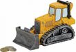 Merkloos / Sans marque G. Wurm Gmbh + Co. Kg Spaarpot bulldozer - 17 cm - polystone - cadeau spaarpotten voertuigen thema