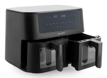 GreenPan Bistro Dubbele Airfryer - 8L - Zwart - PFAS-vrij