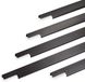 SOTECH 4 x Meubelgreep BLANKETT Slim Lengte 795 mm Zwart geborsteld Greeplijst