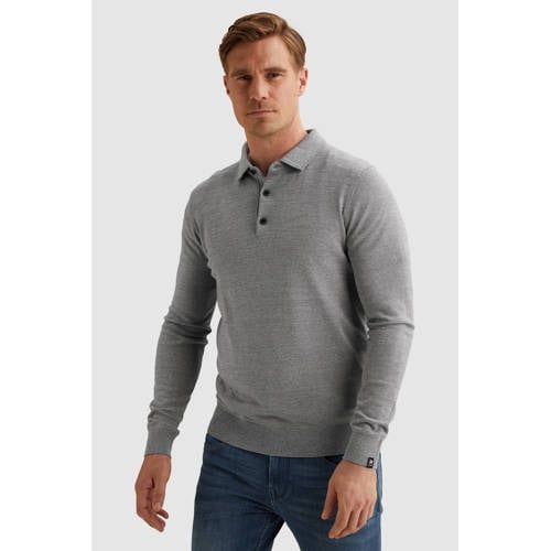 Vanguard melée gebreide trui - china blauw