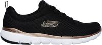 SKECHERS Sneakers - Maat 38 - Vrouwen - zwart/goud/wit