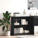 vidaXL Boekenplank - 80 x 24 x 76 cm - Bewerkt hout - Zwart Eiken
