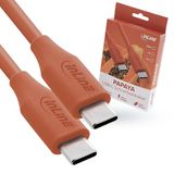 InLine USB-C naar USB-C Kabel 100W 2m Papaya/Oranje