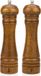 Housolution Set de 2 moulins à sel et poivre en bois, marron