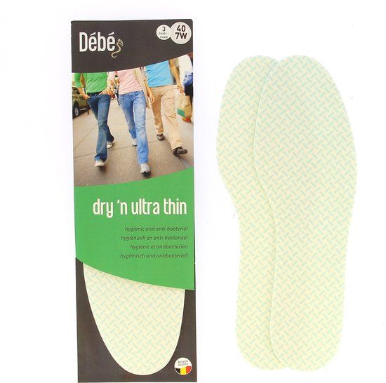 DEBE Dry 'n ultra thin Inlegzolen - 39 - Unisex - Textiel