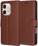 Techsuit Hoesje geschikt voor HONOR 600 Lite - Leather Folio Book Wallet Case - Bruin