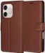 Techsuit Hoesje geschikt voor HONOR 600 Lite - Leather Folio Book Wallet Case - Bruin