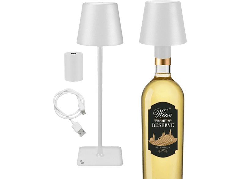 Beper P201utp119 2-in-1 Usb-c Wit Oplaadbare Tafellamp